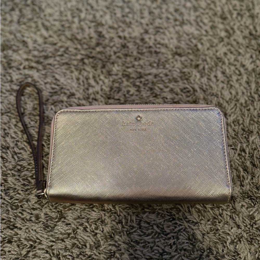 Kate Spade Metallic Gold Wristlet